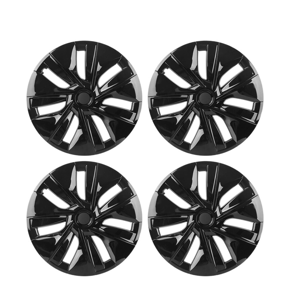19 Inch Bright Wheel Covers Hubcaps For Tesla Model Y 20212023 Scratch Protection Fit Black 9070919161216