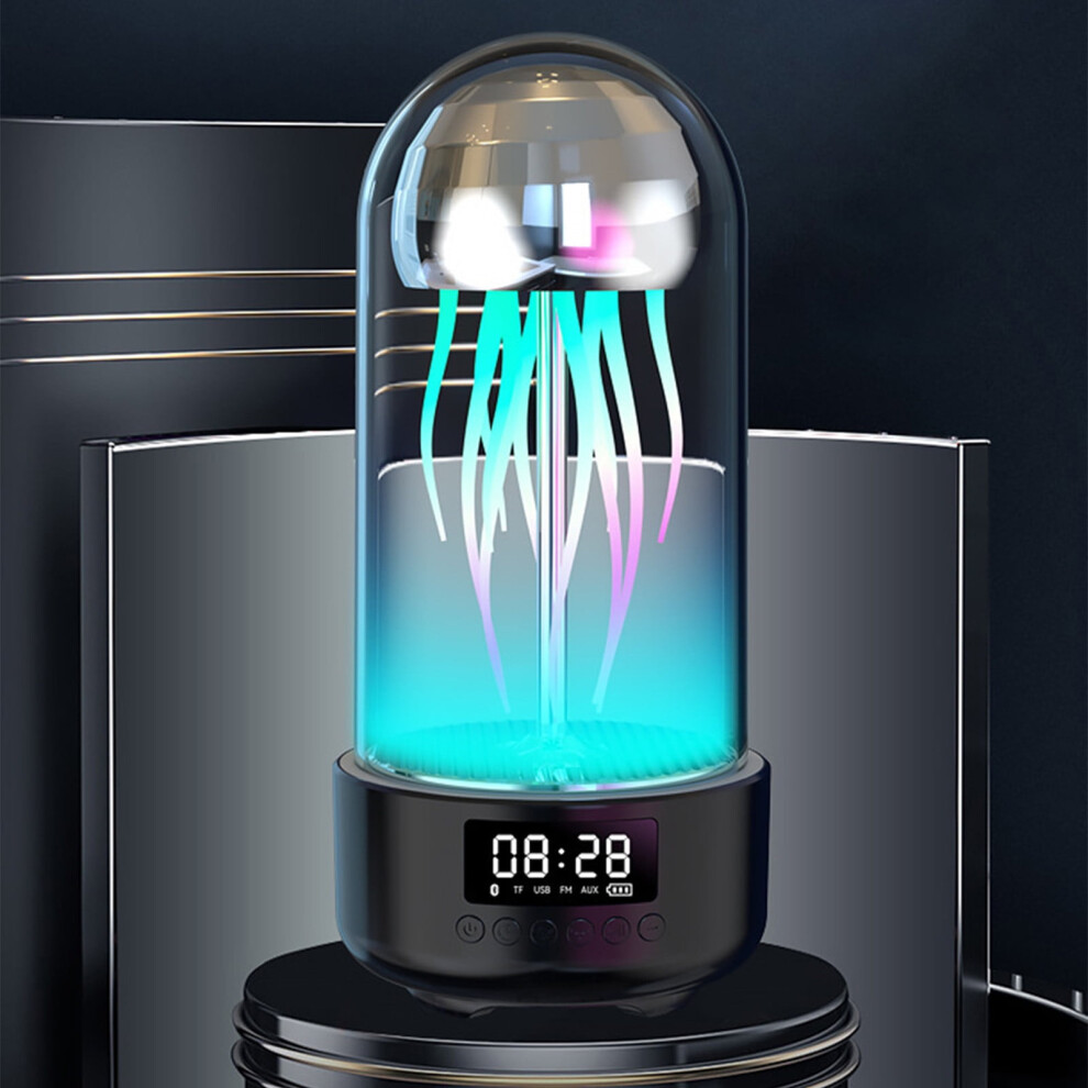 Speakers Gnobogi Luminous Jellyfish Wireless Bluetooth Speaker Colorful Vibe Breathing Outdoor Sound Night Portable Audio Clearance Light 9389440284388