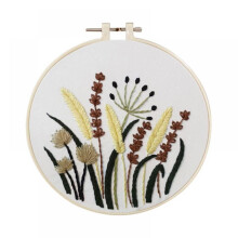 "European-style Flowers DIY Embroidery Ribbon Set Beginners With Embroidery Shed Sewing Kit Cross-stitch Crafts Hand-stitched Decoration"