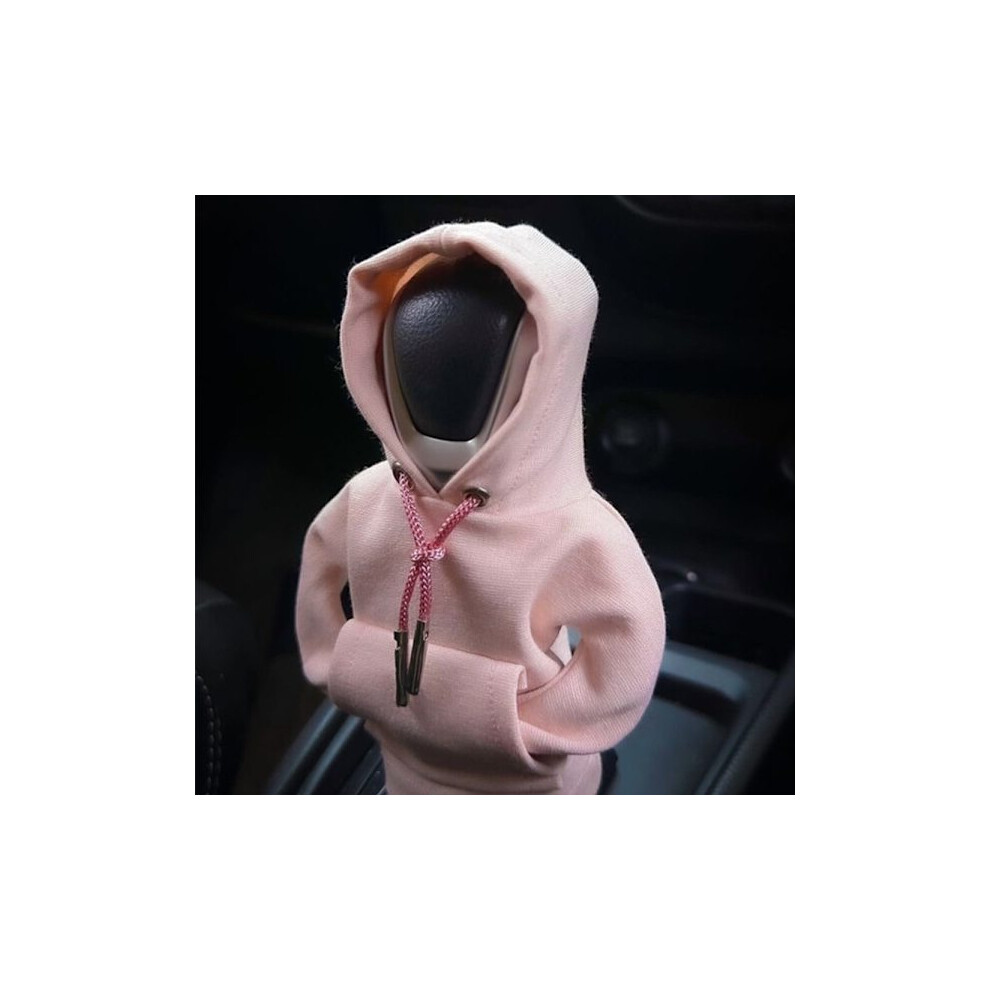 Gear Shift Knob Hoodie Sweatshirt Car Interior Funny Shifter Knob Hoodie Cover Pink 9389440592674