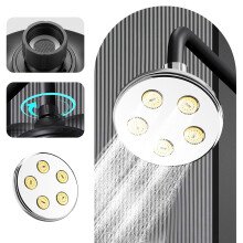 WICVIK Premium High Pressure Shower Head - High Pressure Rain - Modern Look Replacement Design Replacement for Your Bathroom Shower Heads