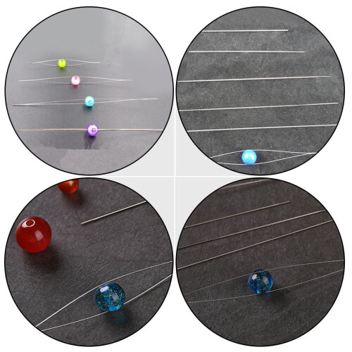 Big Eye Needle Beads Stitching Beading Tools Hand Sewing Needles Large Flexible 20 Pcs 2