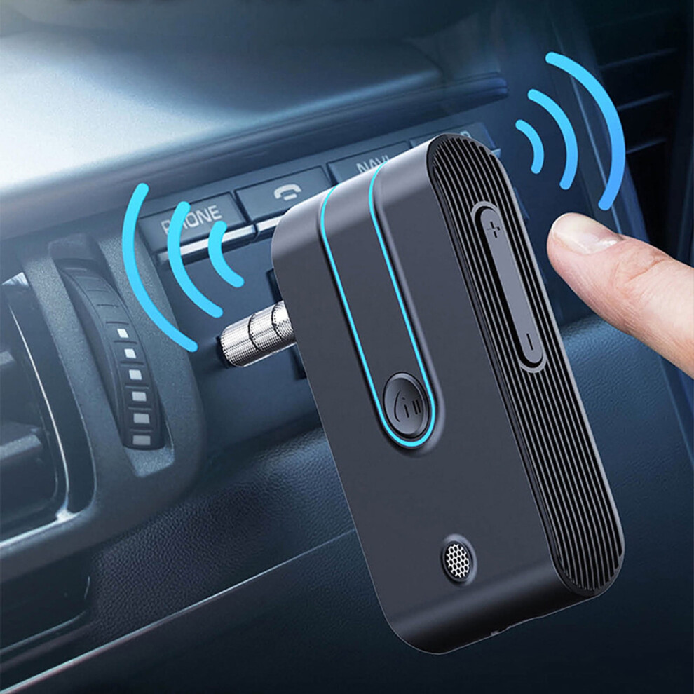 Car Bluetooth 5.0 Audio Receiver - Compatible With Aux, Supports Lossless Playback, Voice Navigation & Hands-Free Calls 9389440593145