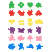 Eease 48pcs Sponge Painting Brushes for Toddler Learning & Crafts