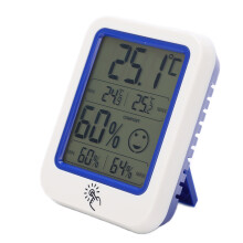 Backlight LCD Display Digital Humidity Monitor With Max Min Recording Function, Accurate Measurement Room Temperature Thermometer For Indoor Climate