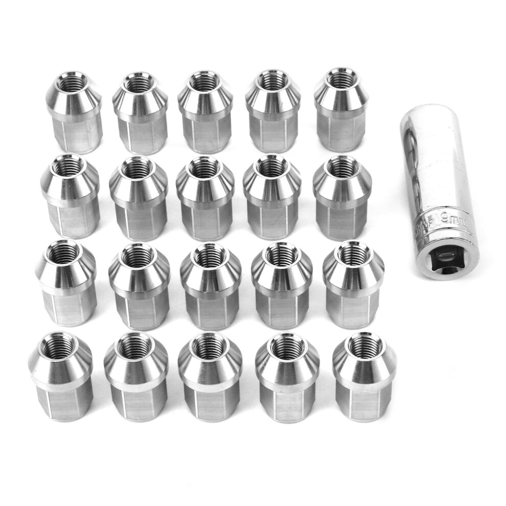 Forged Cnc Processing Wheel Lug Nuts M12x1.5 T304 Stainless Steel High Strength Anti Slip Universal Fit Automotive Accessories 9138057732603