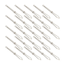 Elastic Clip Threading Supplies Stainless Steel Drawstring Threader Band to Weave 50 Pcs