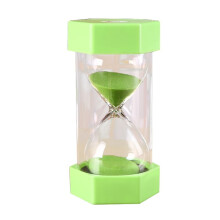 Sand timer 3/5/10/20/30/60 minutes kitchen timer children's game toys, ornaments, high quality anti-fall sand timer green 60 minutes
