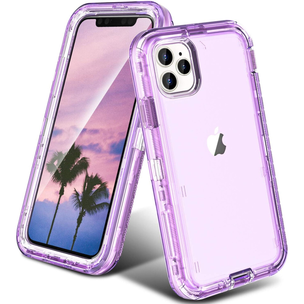 Compatible With Iphone 11 Pro [5.8-Inch] Heavy Duty Shockproof Case, Anti-Drop, Triple Layer Transparent Protective Back Cover 9110895418482