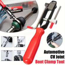 Stainless Steel 10pcs CV Joint Boot Clamp Pliers With 8pcs CV Boot Clamps and Automotive Hose Axle Pliers