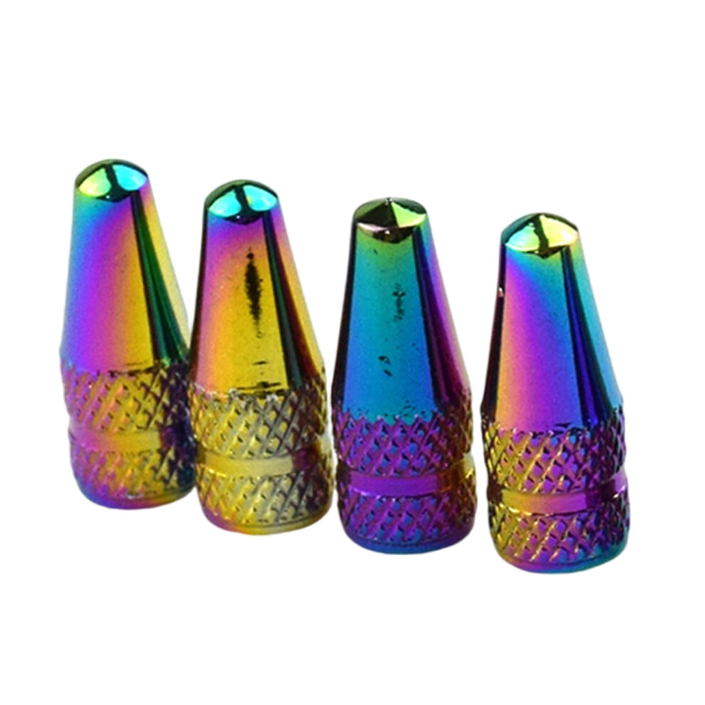 Universal Colorful Tire Valve Stem Caps Set Of 4 For Car Truck Motorbike Bicycle Dust Protection 9070919161995