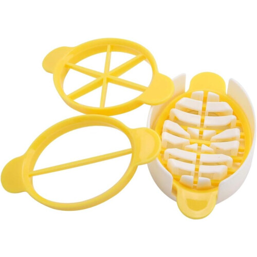 Egg Slicer with Ergonomic Handle for Hard Boiled and Preserved Eggs, Sharp Blade for Even Cuts 2