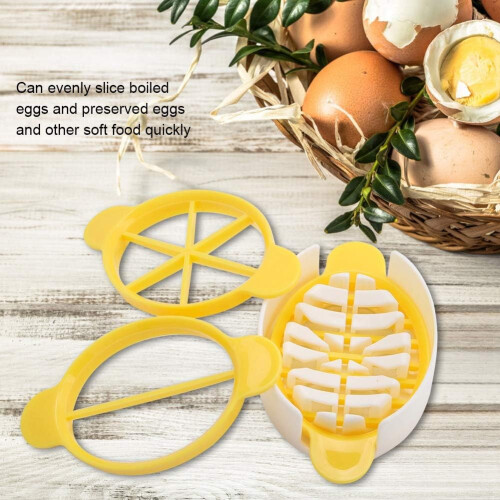 Stainless Steel Egg Slicer with Sharp Blade for Hard Boiled Eggs and Fruit, Kitchen Cutter Tool 1