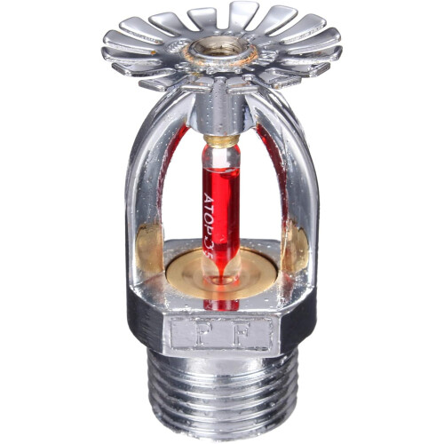 4 Pcs 1/2' NPT Pendent Fire Sprinkler Head 155F K80 Copper Chrome Fast Response Automatic 2
