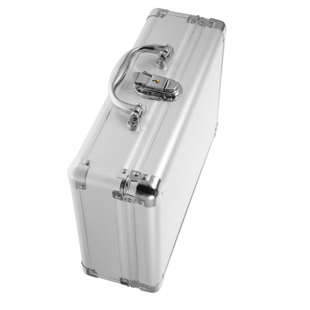 Heavy Duty Aluminum Toolbox With Password Lock, Impactresistant Case With Foam Interior For Tools 9070919162800