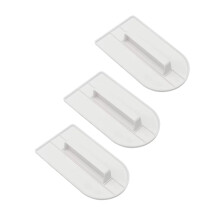 3 Pcs Plastic Fondant Smoother Set for Flawless Cake Finish and Sharp Edge Decorating Tools