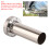 Durable Stainless Steel 85mm Exhaust Tip with Removable Silencer 1