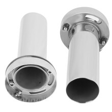 Universeller 4-Zoll-Edelstahl verstellbarer Exhaust-Muffler-Tip mit Schalldämpfer