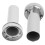 High-Grade 4" Round Exhaust Tip with Removable Sound Silencer 1