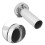 High-Grade 4" Round Exhaust Tip with Removable Sound Silencer 4