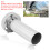 High-Grade 4" Round Exhaust Tip with Removable Sound Silencer 10