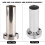Durable Stainless Steel 85mm Exhaust Tip with Removable Silencer 3