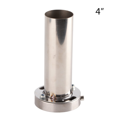 High-Grade 4" Round Exhaust Tip with Removable Sound Silencer 1