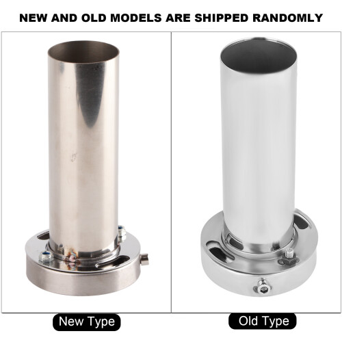 High-Grade 4" Round Exhaust Tip with Removable Sound Silencer 2