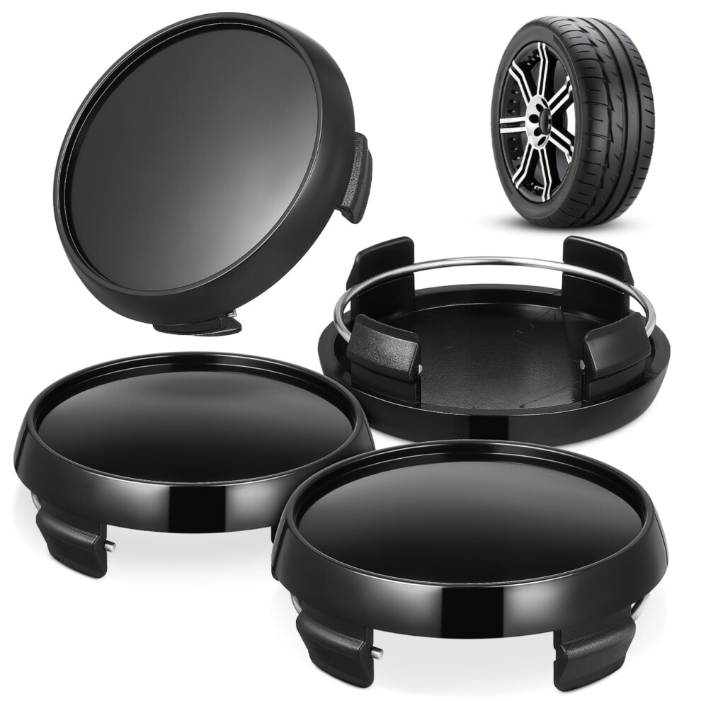4Pcs Wheel Center Caps For Rims, Snapon Car Rim Hub Caps, Weather Resistant Finish 9070919163661