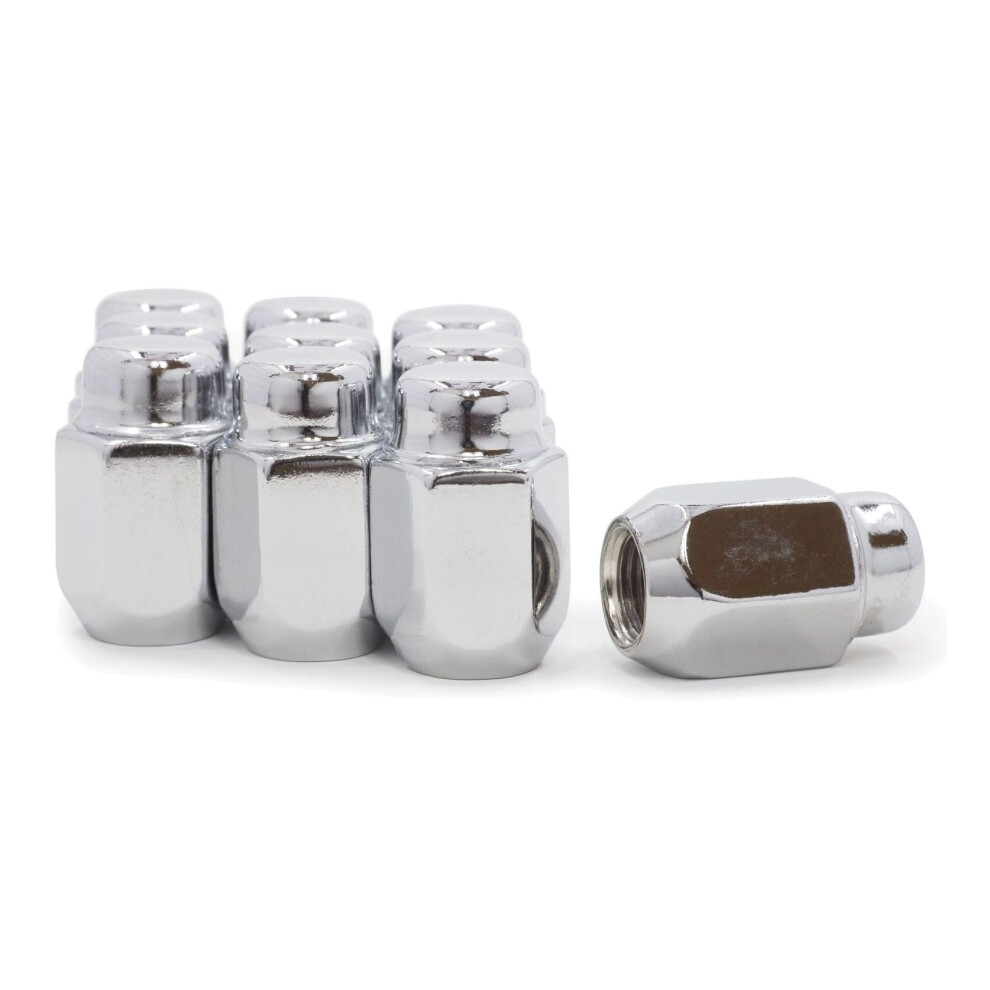16 Chrome Lug Nuts 12X1.5 Conical Seat Acorn 13/16 Inch Hex For Honda Accord Civic Prelude Crosstour 9070919163722