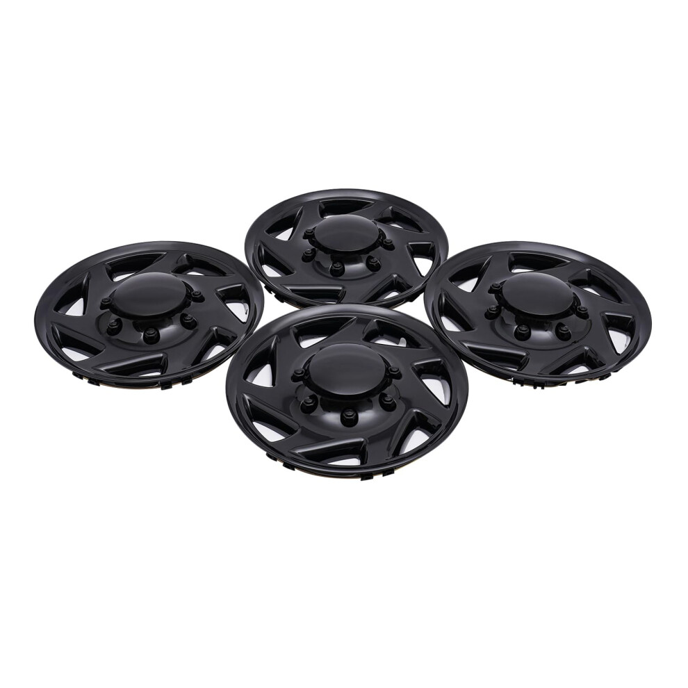16 Inch Hubcaps Set Of 4 For Ford E250 E350 E450 Econoline Snapon Fit Black 9070919163913