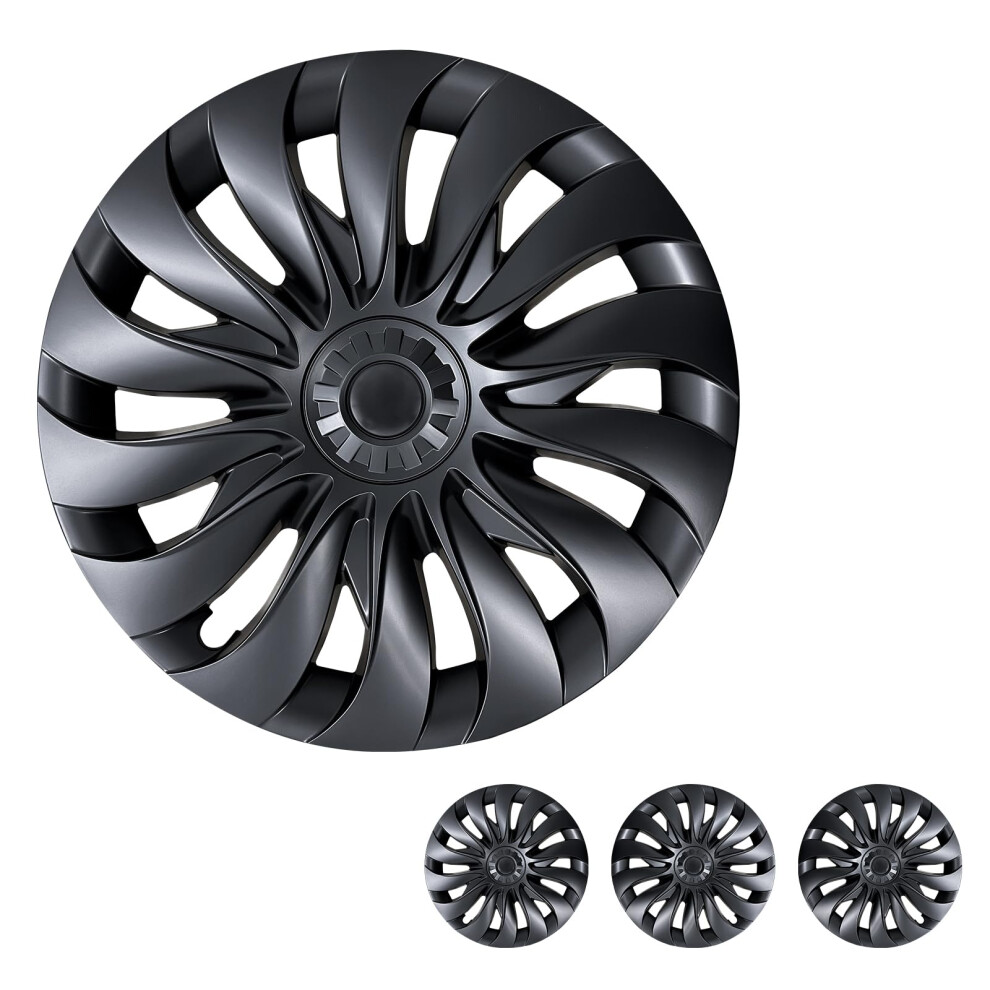 18 Inch Storm Style Wheel Covers Hubcaps For Tesla Model 3 Highland, Sporty Look, Precise Fit, 4Pcs 9070919163920