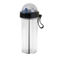 Qianying BPA-Free Sports Water Bottles - Leak Proof, See Through, Reusable PP Plastic Bottle for Gym, Bicycle, Car - Compatible with XXX