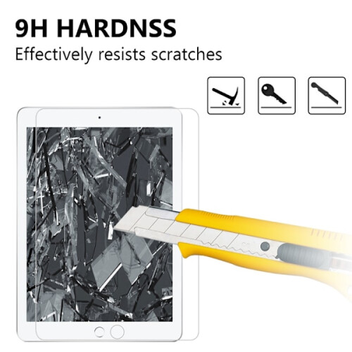 Compatible with iPad 9.7 6th Gen (2018) Screen Protector Tempered Glass 0.3mm 2