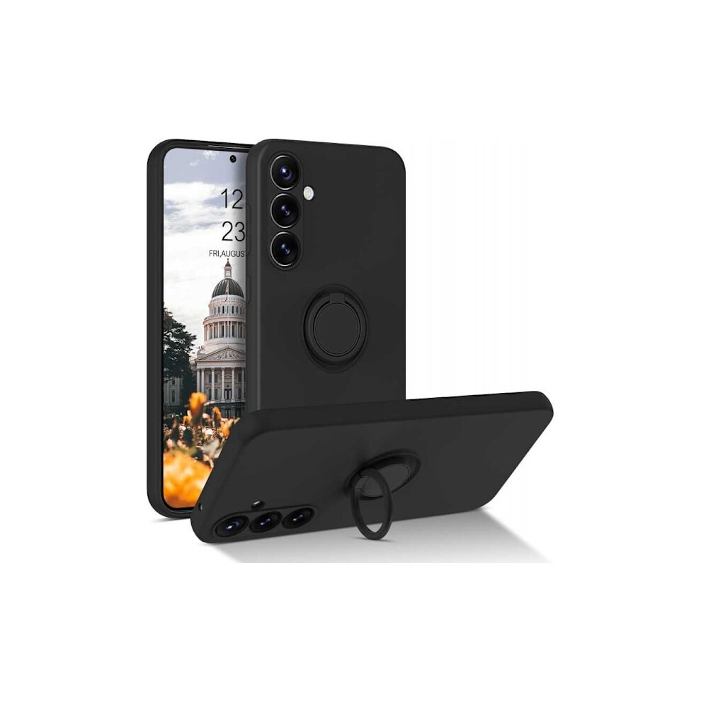 Compatible With Samsung S24 Plus Shockproof Case With Ring Holder Camshield - Black 9389440594180