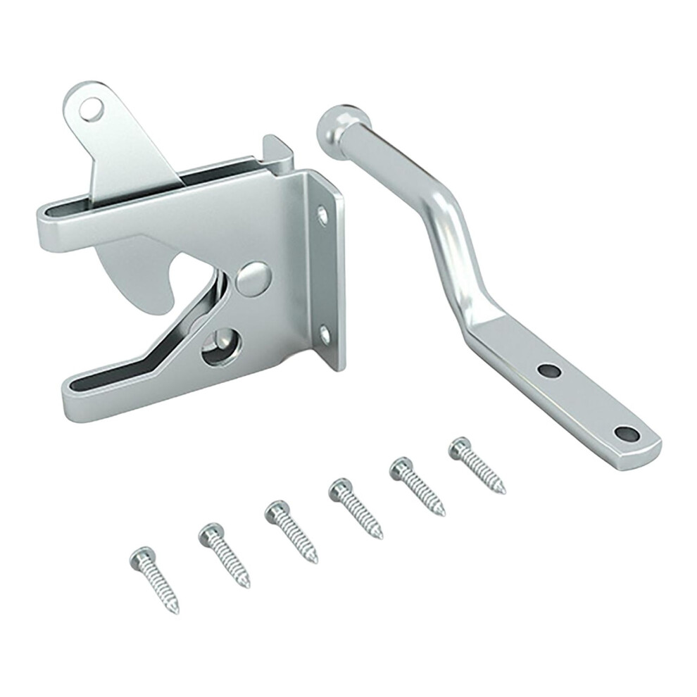 Steel Self Locking Gate Latch , Hardware ,Easy Install Door Latch ,Outdoor ,Courtyard ,Backyard ,Wooden Fence 9389440594654