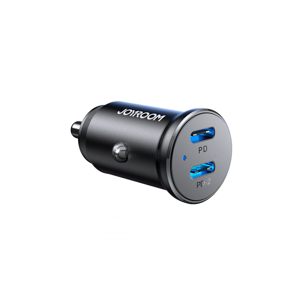 Joyroom Mini Dual Port Car Charger Usb-C Pd 30W Black 9389440594241