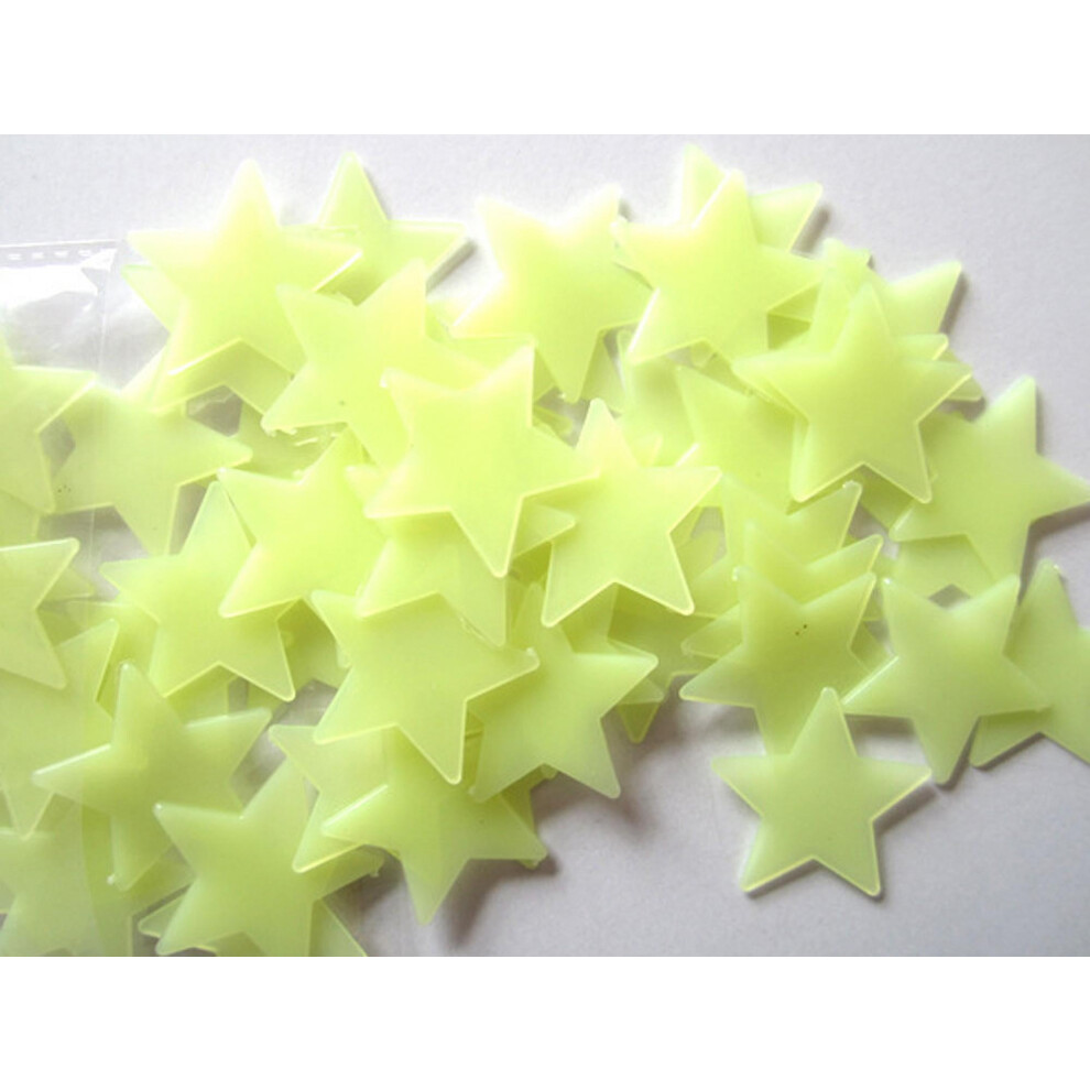 100Pc Kids Bedroom Fluorescent Glow In The Dark Stars Wall Stickers Home Essentials 9389440594753