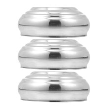 Eease 3Pcs Garden Sphere Stand Stainless Steel Thickened Gazing Ball Stand Garden Ball Base Holder
