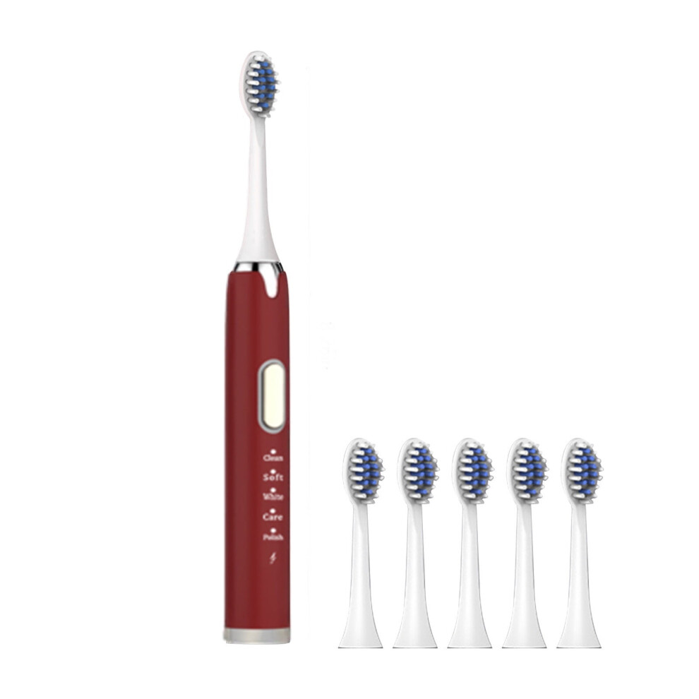 Zeceouar Electric Toothbrush with Data Cable, 6 Heads, 5 Modes, Fast Charging â Compatible with [Device]