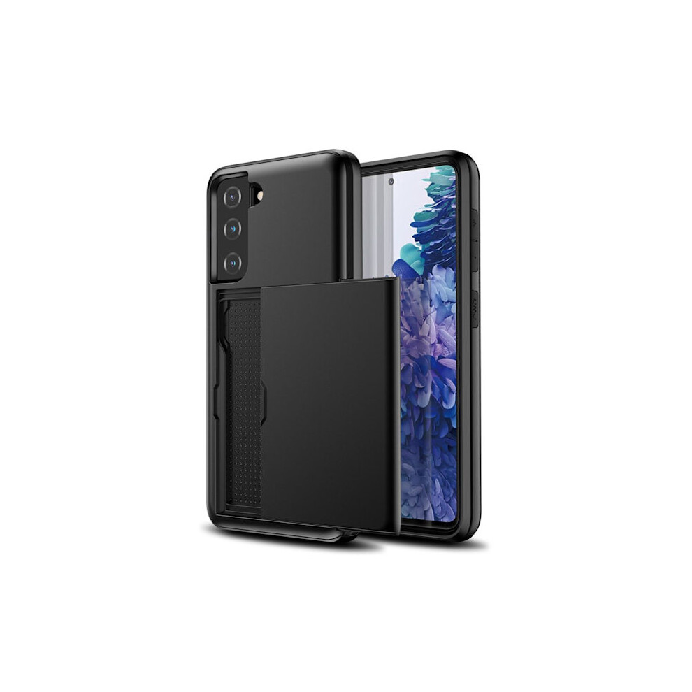 Compatible With Samsung S21 Armor Case With Card Holder Black 9389440731479