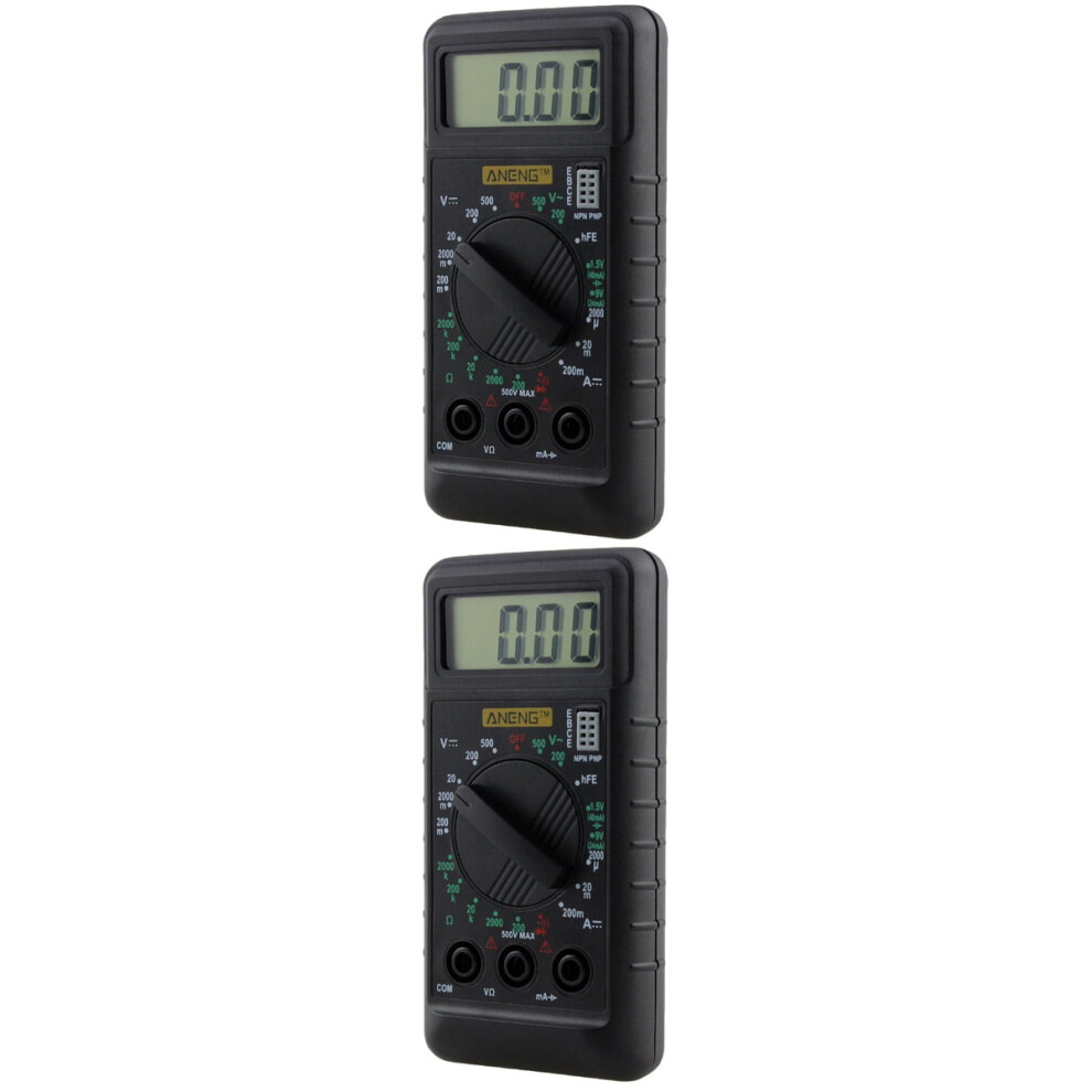 2 Pcs Digital Test Tool Ohm Meter Battery Capacity Tester Electronic Measuring Instrument 9389440731462