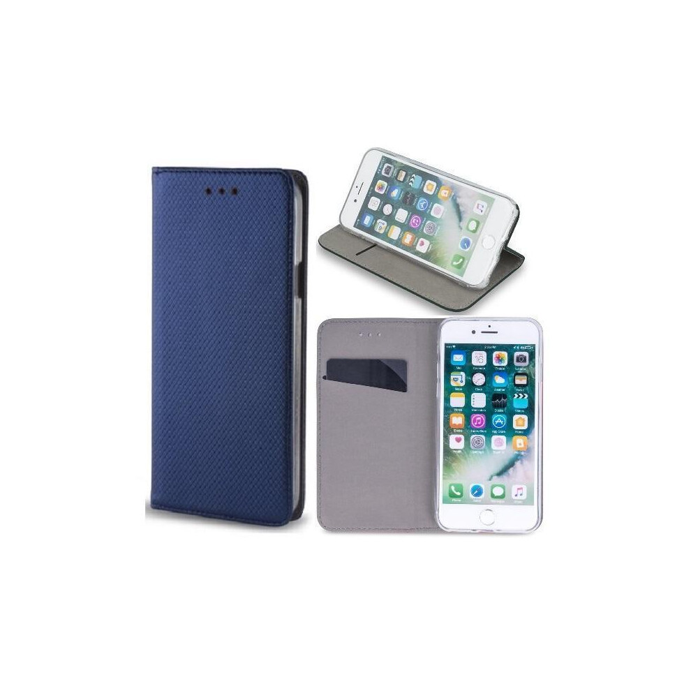 Compatible With Xiaomi Mi Note 10 Lite - Smart Magnet Mobile Wallet - Navy Navy Blue 9389440731769