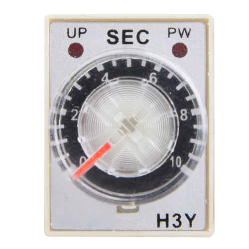 Time Control Switch, 8Pins Time Delay Delay Timer AC 24V Time Switch 24V Time Relay Adjustable Industrial(10S)