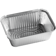 VEZEE 5-lbs Disposable Aluminum Oblong Foil Pan 50 Pcs Only Pans