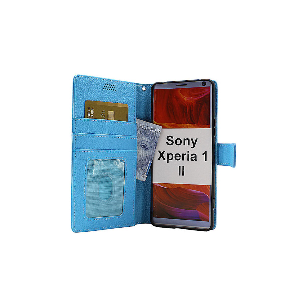 New Standcase Wallet Compatible With Sony Xperia 1 Ii (Xq-At51) Light Blue 9389440731721