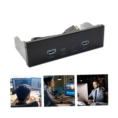 USB3.2 TYPE-C 10Gbps Optical Drive Panel 2X USB GEN2+2X TYPE-C 2