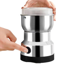 150W Electric Coffee and Spice Grinder with Stainless Steel Blades, 300ml, MultiFunctional Mill for Nuts and Grains