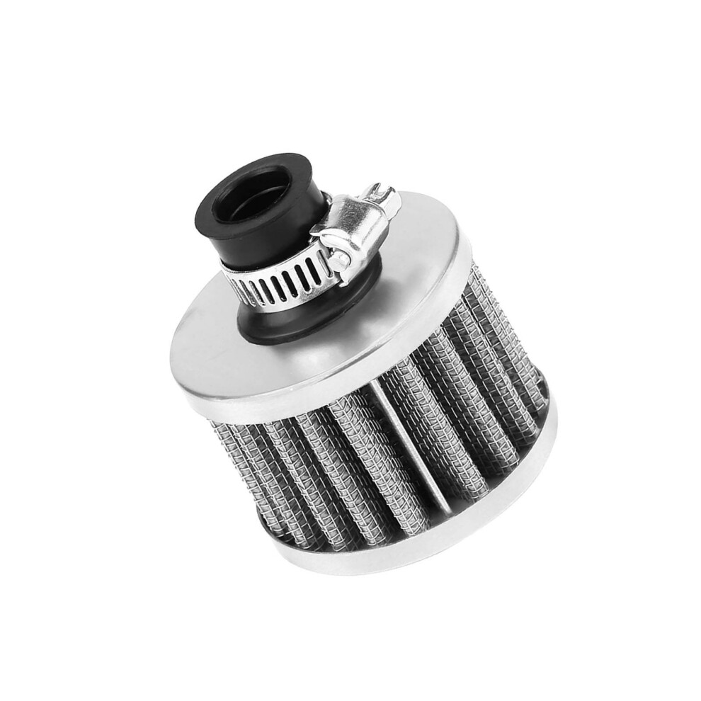 12Mm Cold Air Intake Filter Kit For Cars - Boost Efficiency Silver 9431382808426