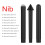 HBASD 3-Pack Surface Pro 7/6/5/4/Book/Studio/Go Pen Tip Replacement (Black) 3